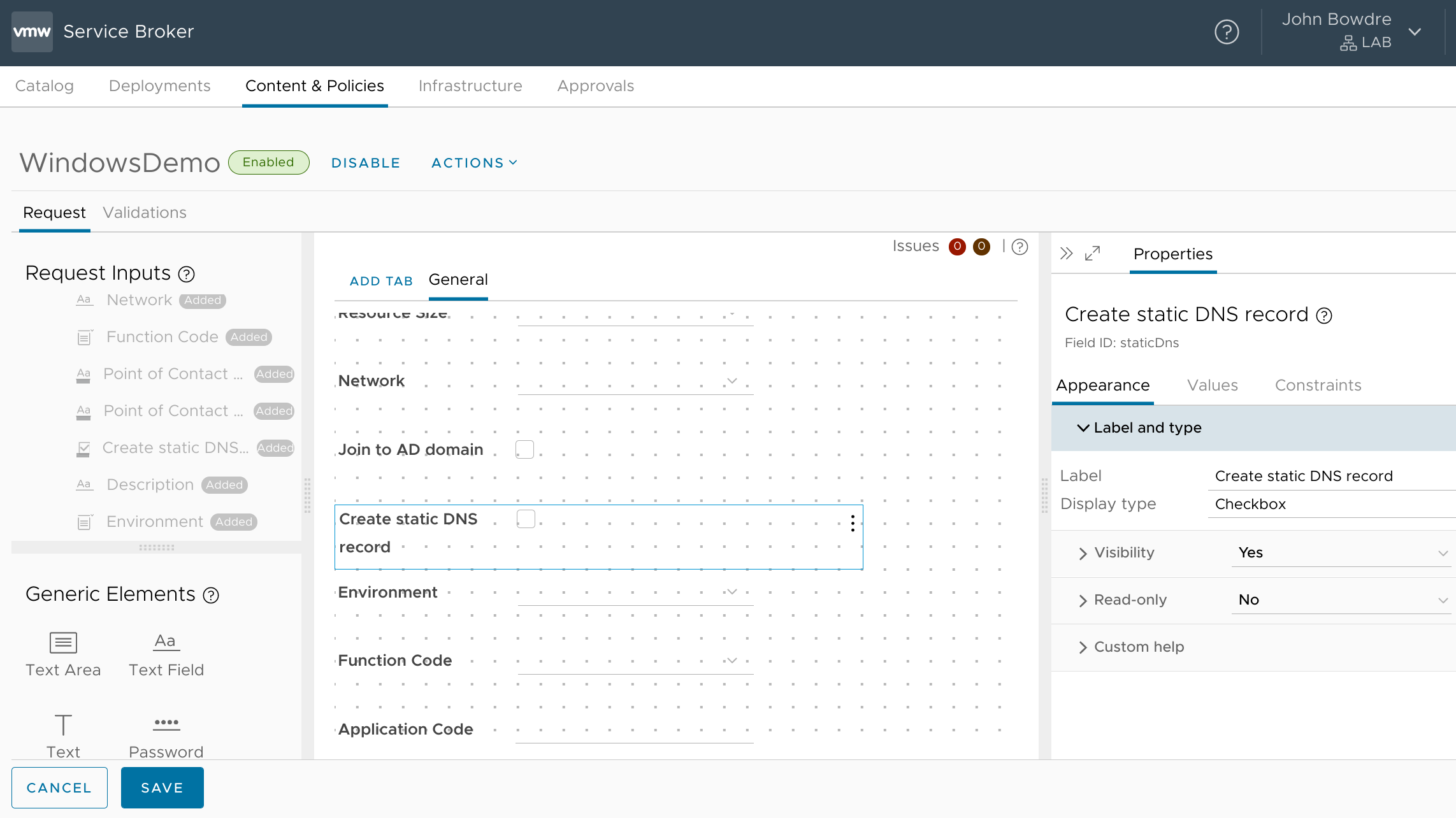 Adding the field to the form