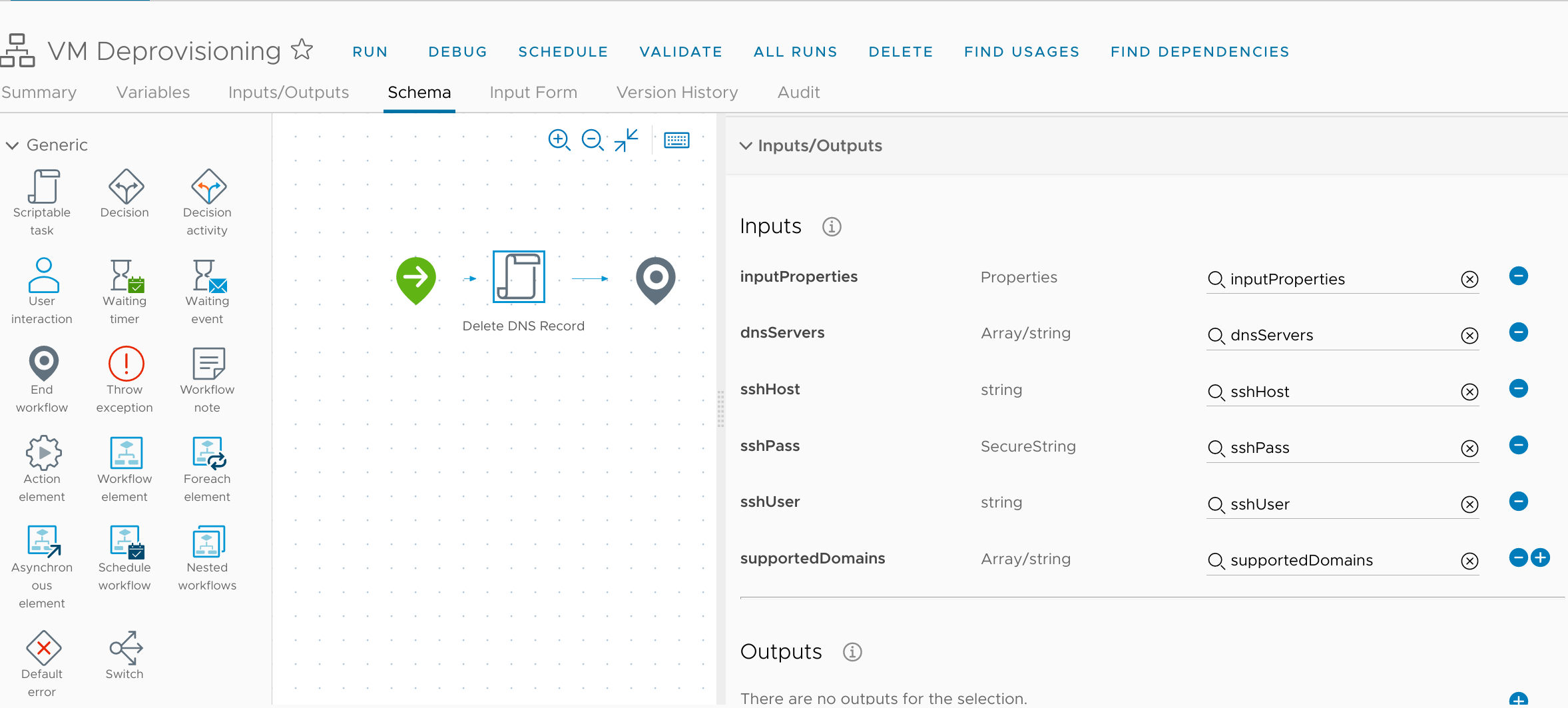 Delete DNS Record task