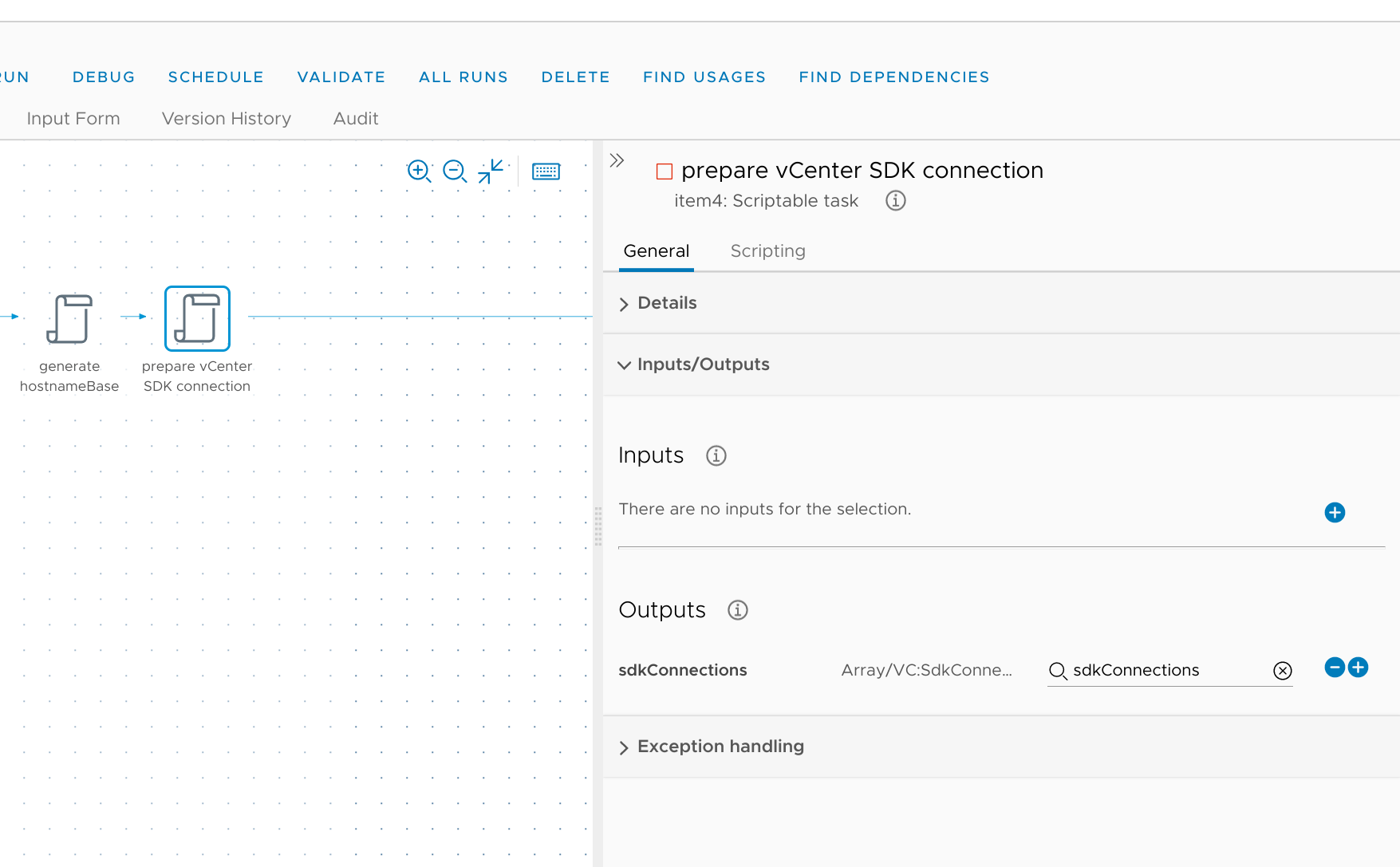 Task: prepare vCenter SDK connection