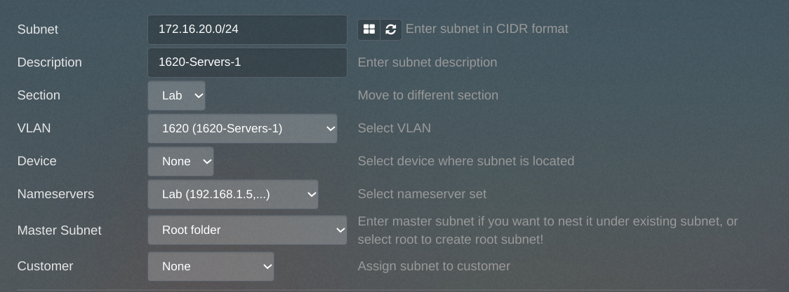 Entering the first subnet