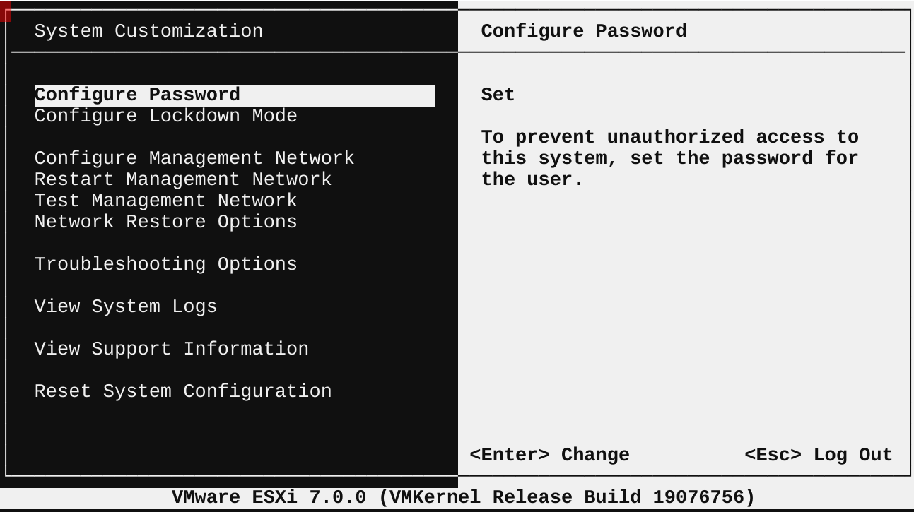 DCUI System Customization