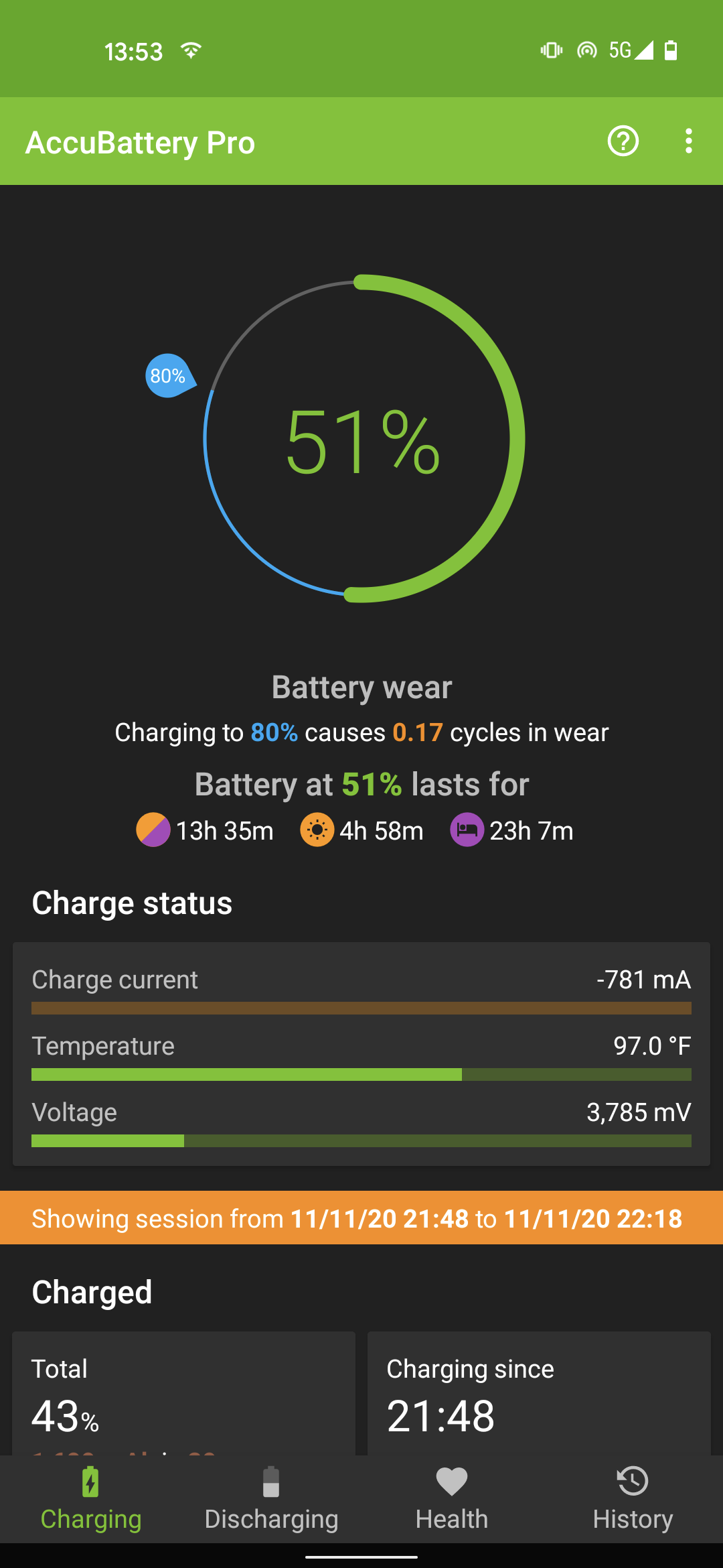 AccuBattery screenshot