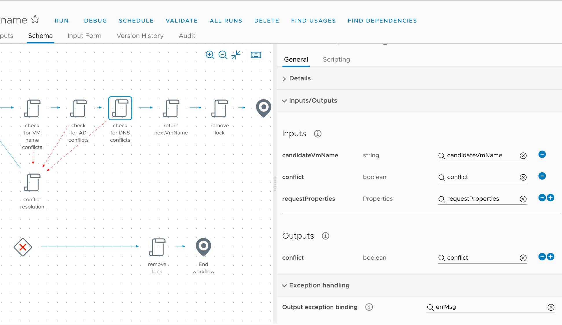 Task: check for DNS conflict