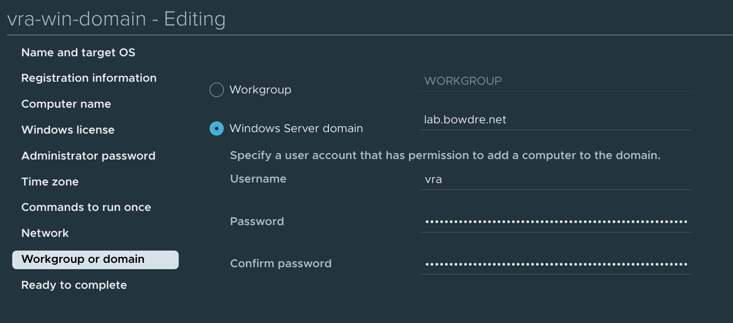 Domain spec