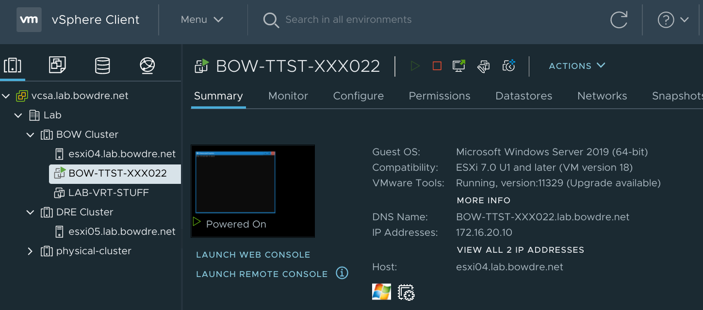 Domain-joined VM