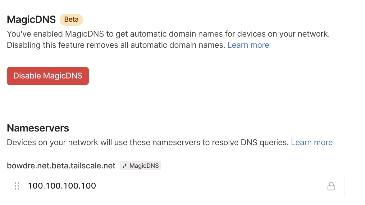 MagicDNS Enabled!