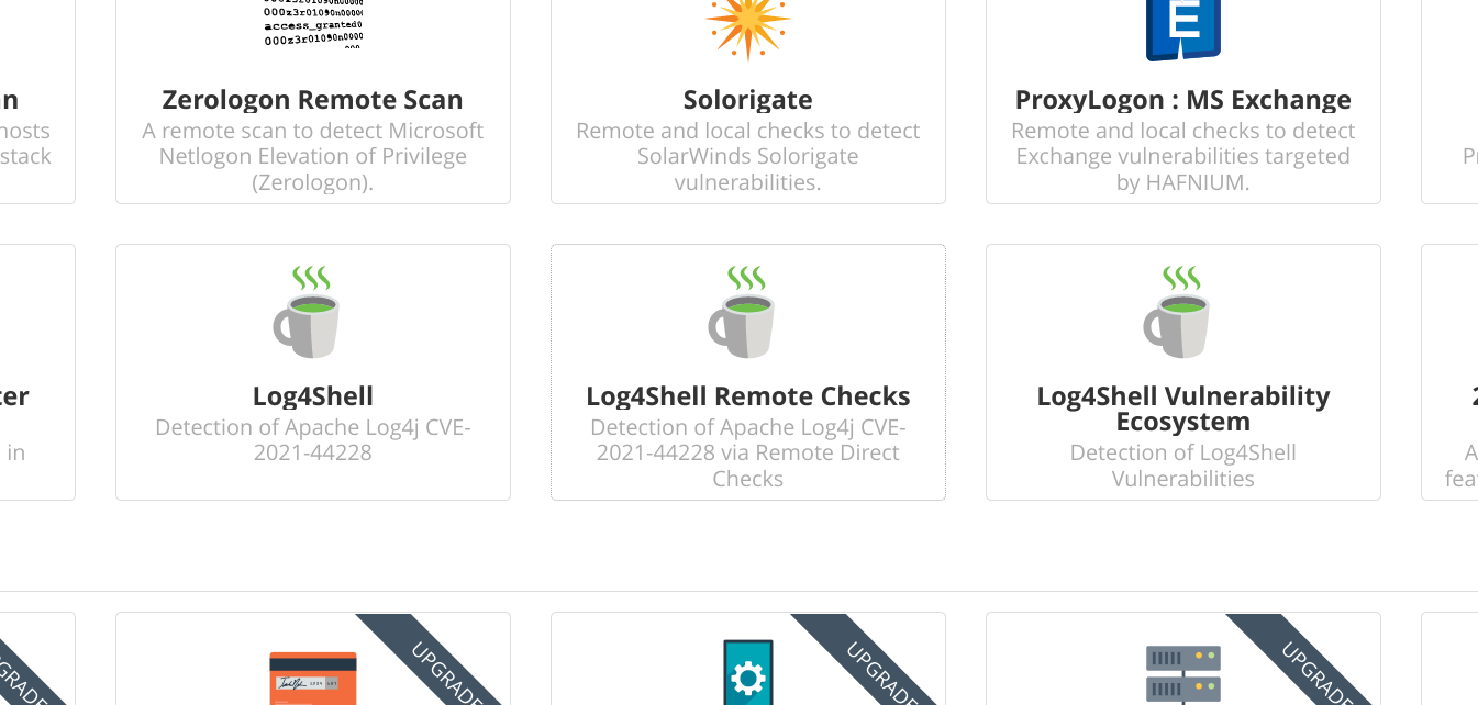 Log4Shell templates