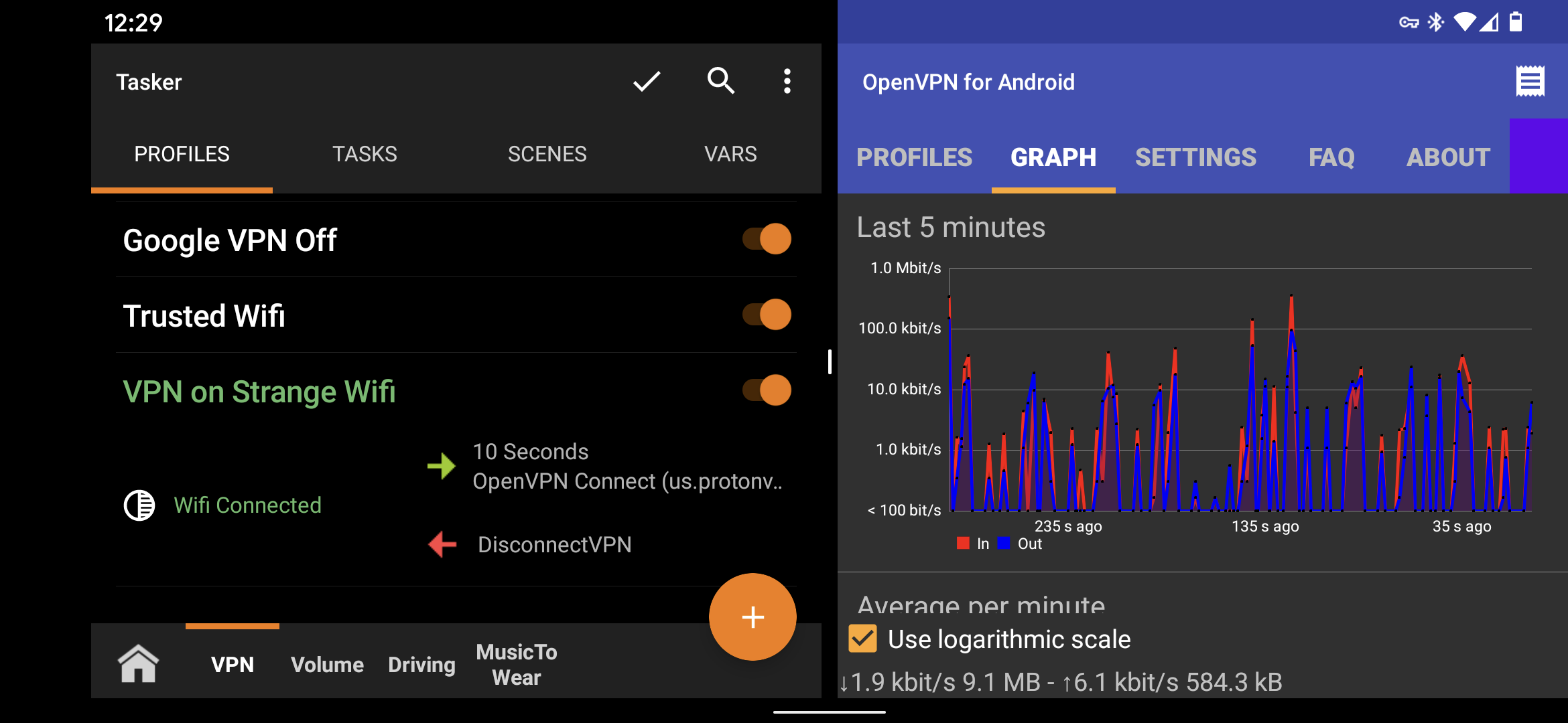 Tasker + OpenVPN