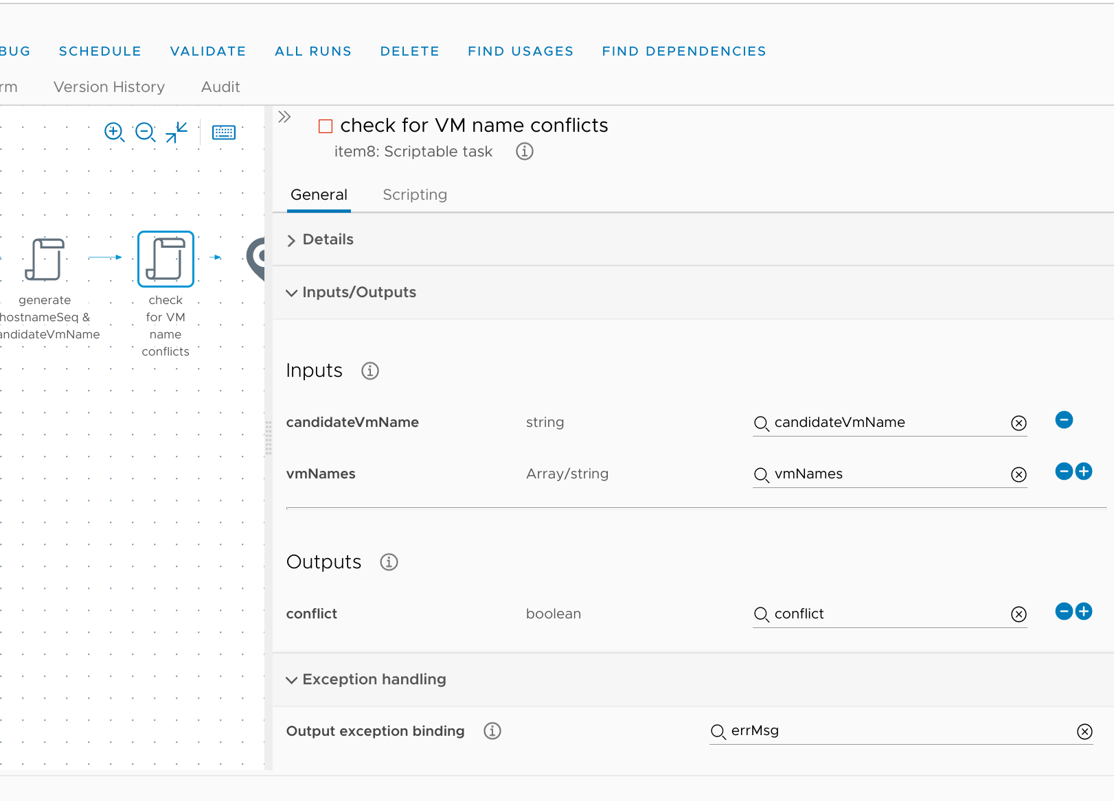 Task: check for VM name conflicts