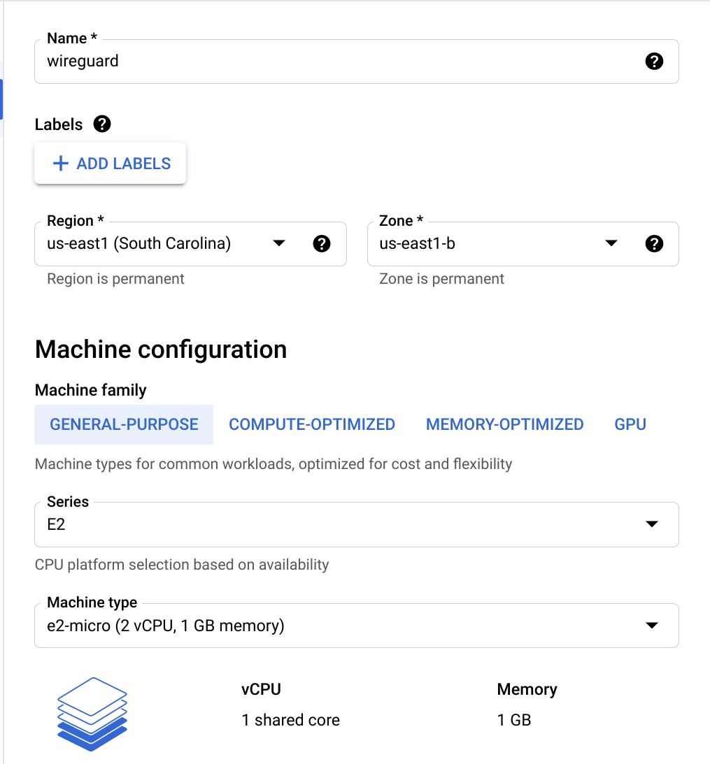 Instance creation